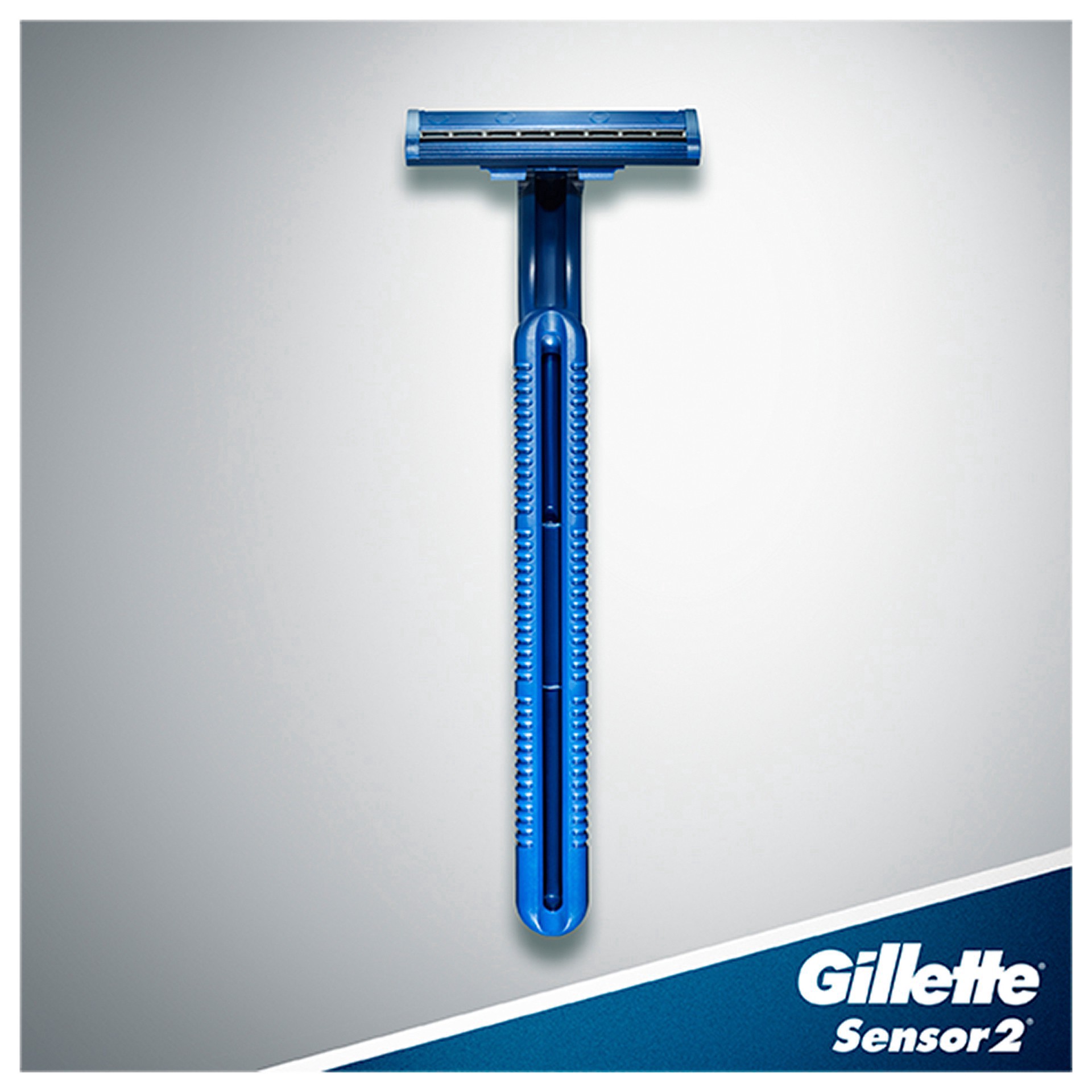 slide 4 of 8, Gillette Sensor2 Pivoting Head + Lubrastrip Men's Disposable Razors, 12 Count, 12 ct