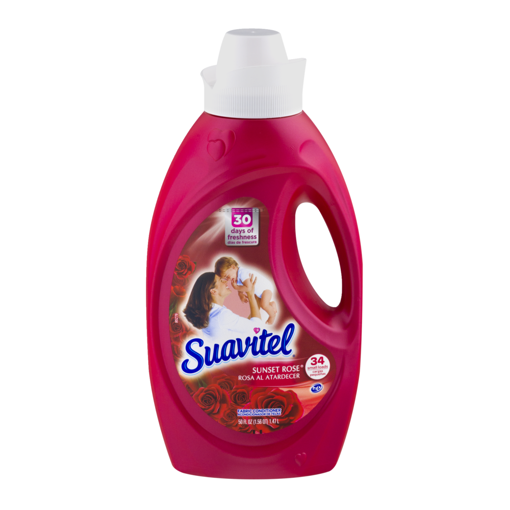 slide 1 of 1, Suavitel Liquid Fabric Softener Sunset Rose, 50 fl oz