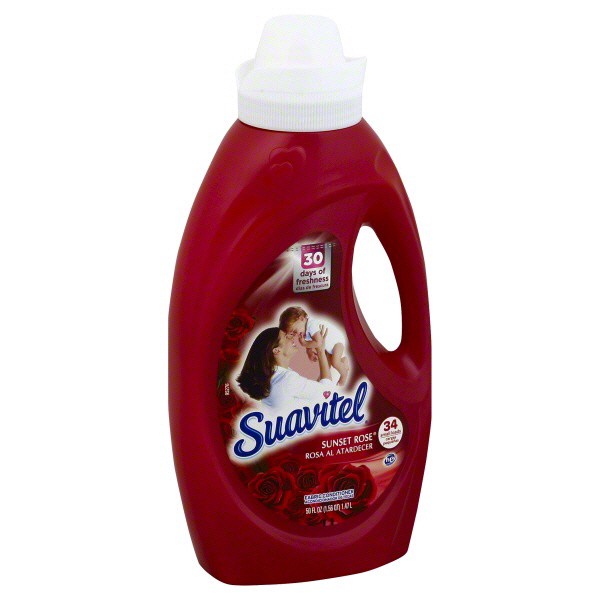 slide 1 of 1, Suavitel Liquid Fabric Softener Sunset Rose, 50 fl oz