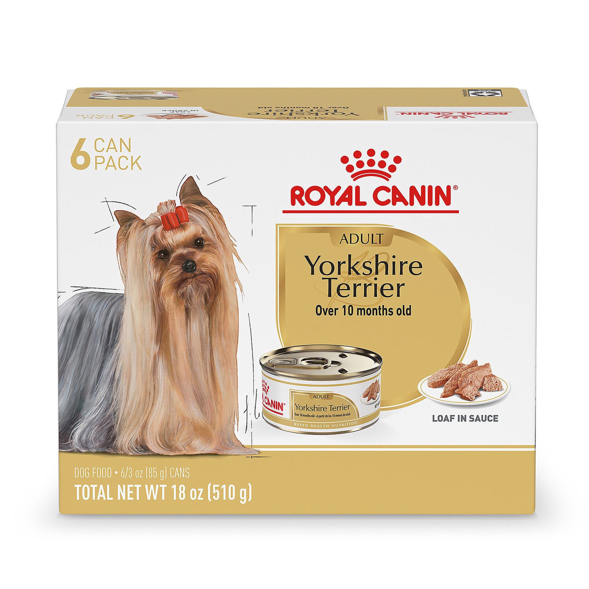 slide 1 of 1, Royal Canin Yorkshire Terrier Adult Dog Food 6 - 3 oz Cans, 6 ct