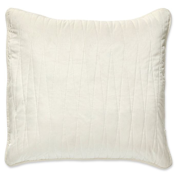 slide 1 of 1, Brielle Velvet Square Throw Pillow Cover - White, 16 in