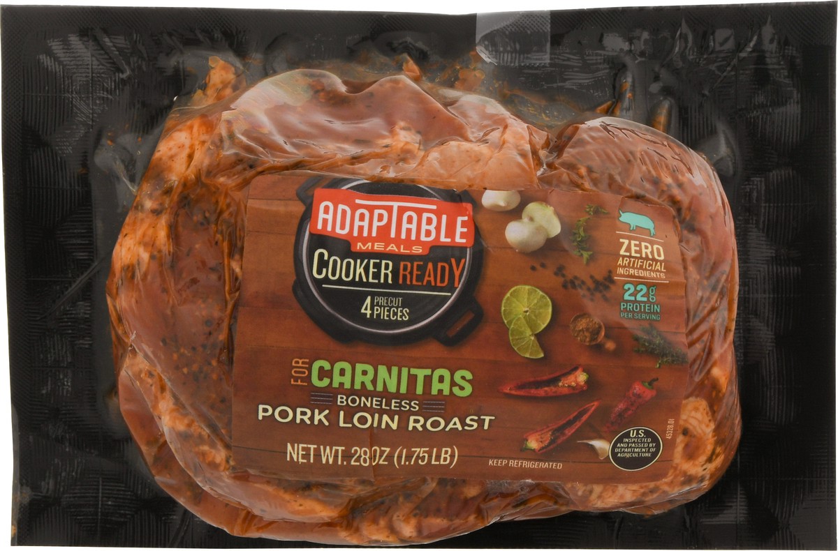 slide 3 of 9, AdapTable Meals Adaptable Meals For Carnitas Boneless Pork Roast, 28 oz, 4 ct