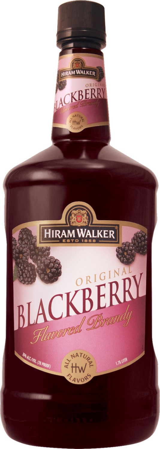 slide 1 of 5, Hiram Walker Blackberry Brandy 1.75L Bottle, 1.75 liter