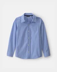 Oshkosh Boys Uniform Poplin Button-Down Shirt - Blue Blue 8