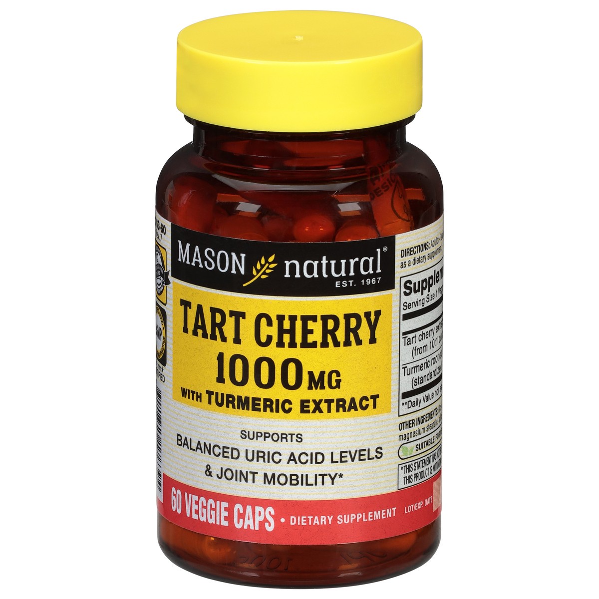 slide 5 of 14, Mason Natural Tart Cherry, 60 ct