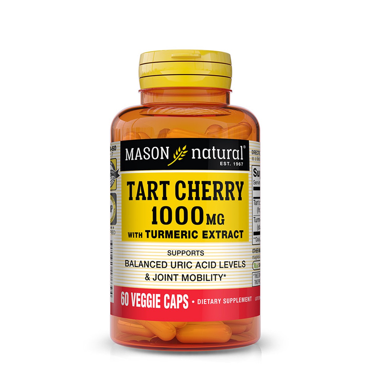 slide 1 of 14, Mason Natural Tart Cherry, 60 ct