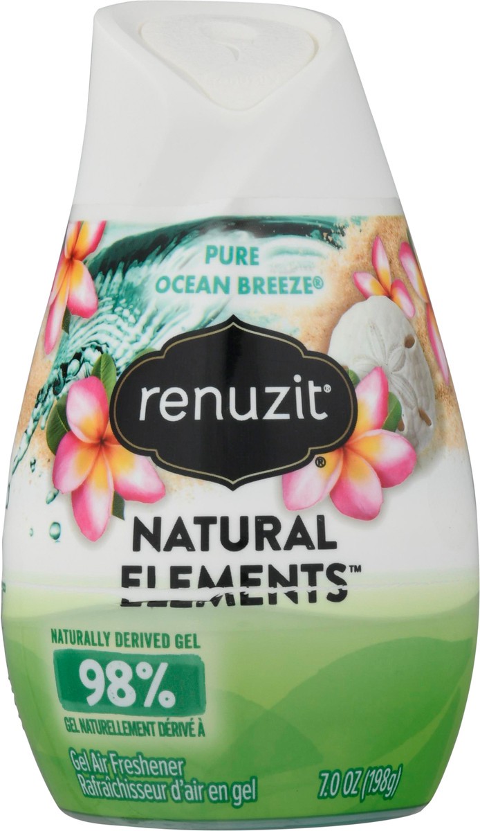 slide 4 of 11, Renuzit Natural Elements Pure Ocean Breeze Gel Air Freshener 7 oz, 7 oz