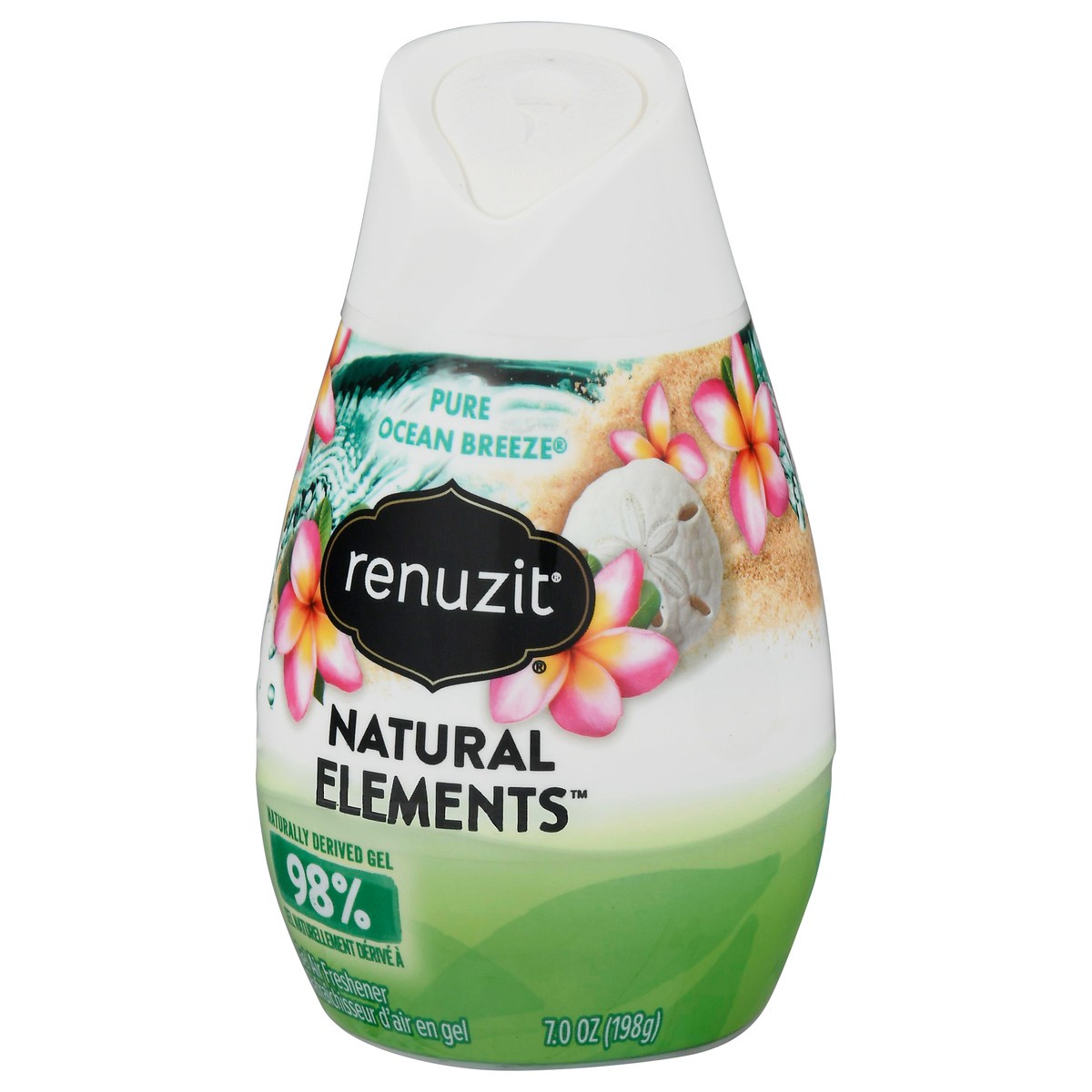 slide 10 of 11, Renuzit Natural Elements Pure Ocean Breeze Gel Air Freshener 7 oz, 7 oz