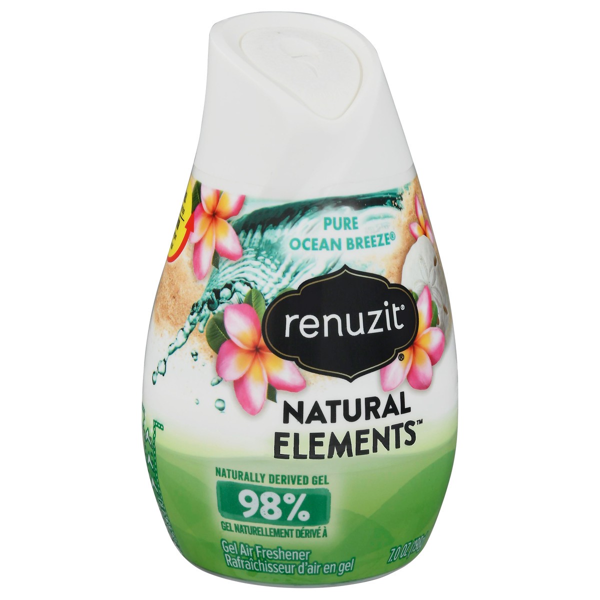 slide 6 of 11, Renuzit Natural Elements Pure Ocean Breeze Gel Air Freshener 7 oz, 7 oz