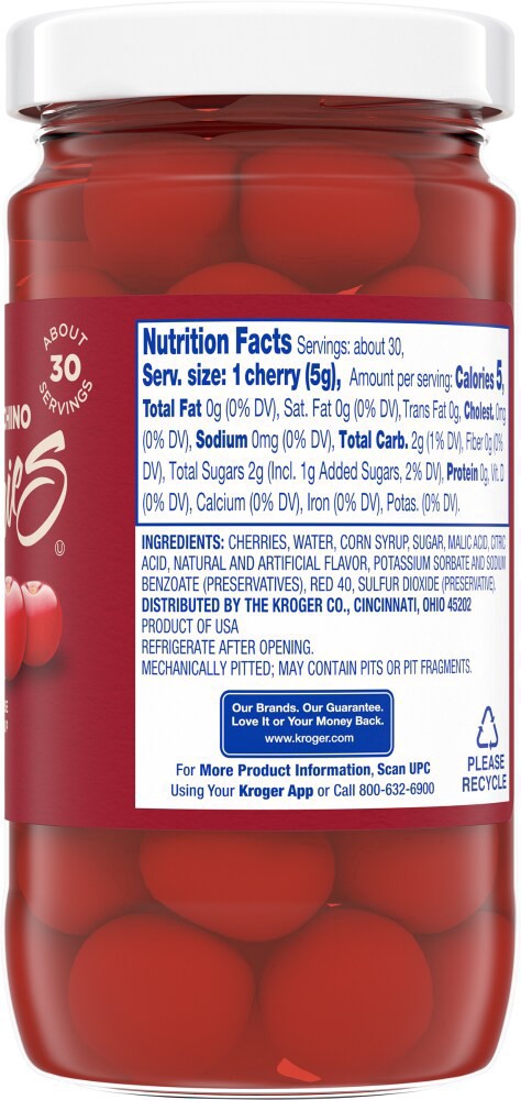 slide 3 of 4, Kroger Maraschino No Stems Cherries, 10 oz