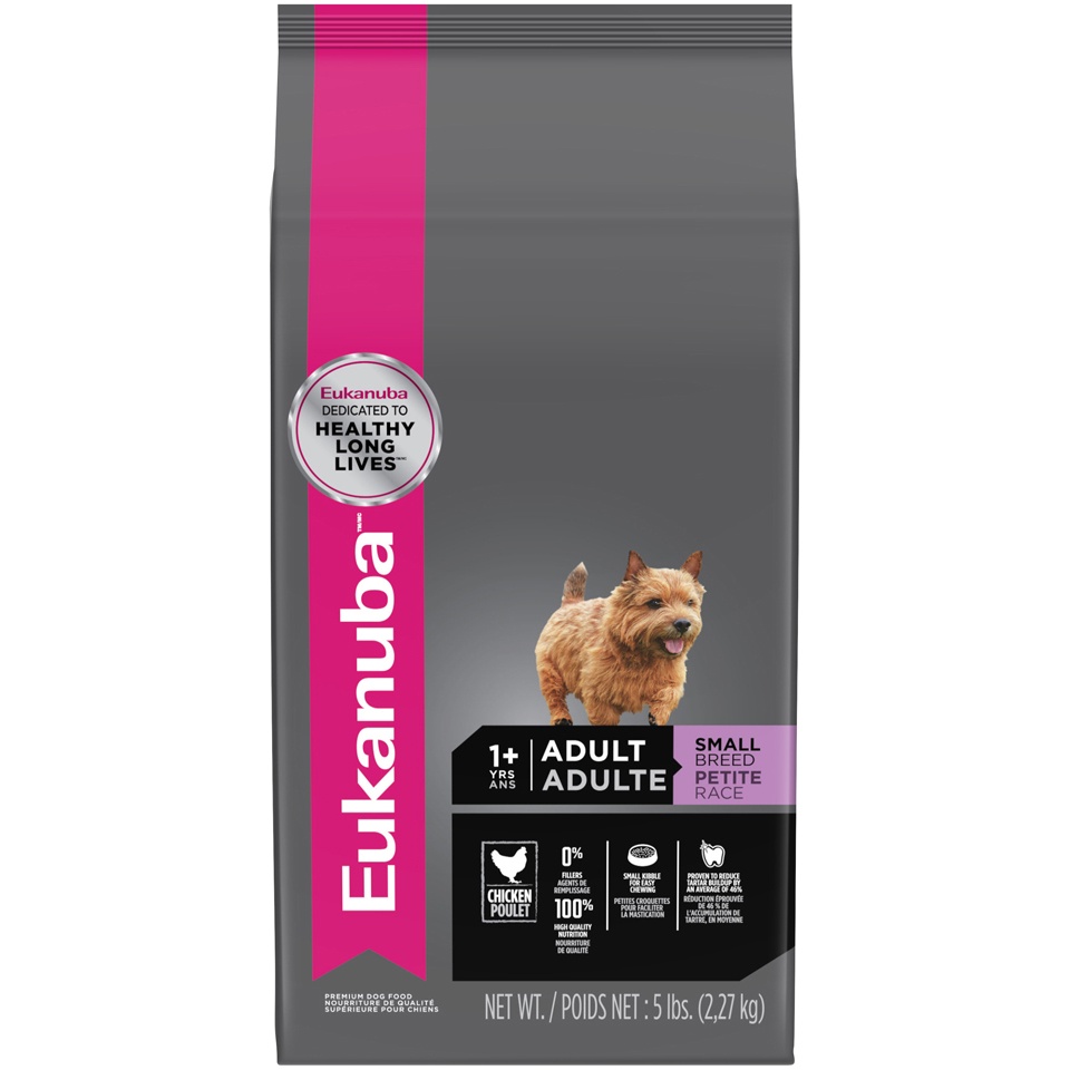 slide 1 of 5, Eukanuba Small Breed Adult Dog Food, 5 lb