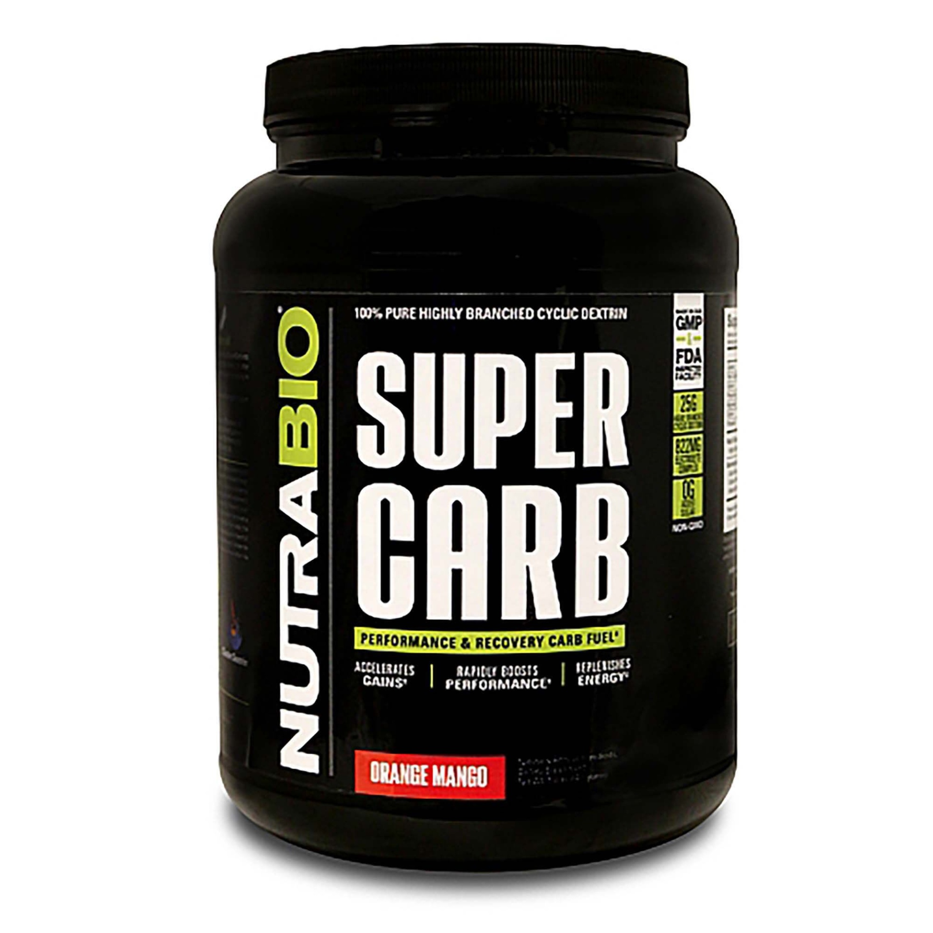 slide 1 of 1, NutraBio Super Carb - Orange Mango, 2 lb