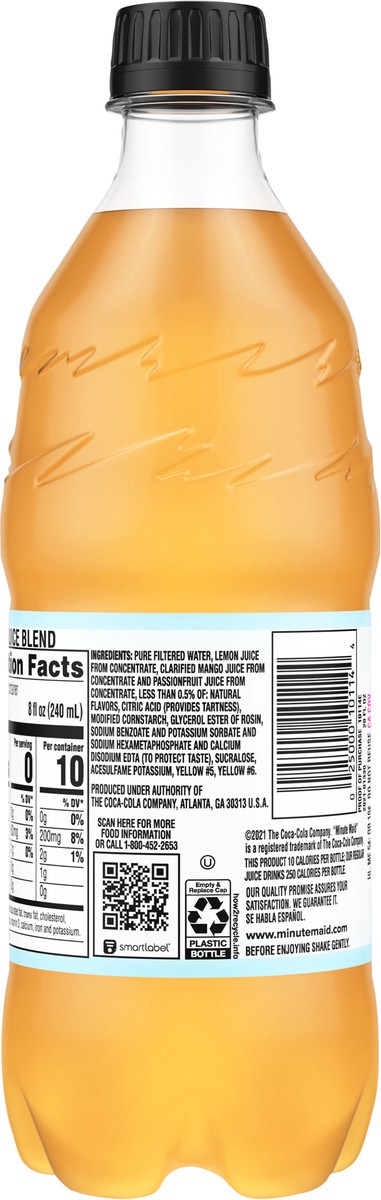 slide 2 of 11, Minute Maid Light Mango Passion Bottle, 20 fl oz, 20 fl oz