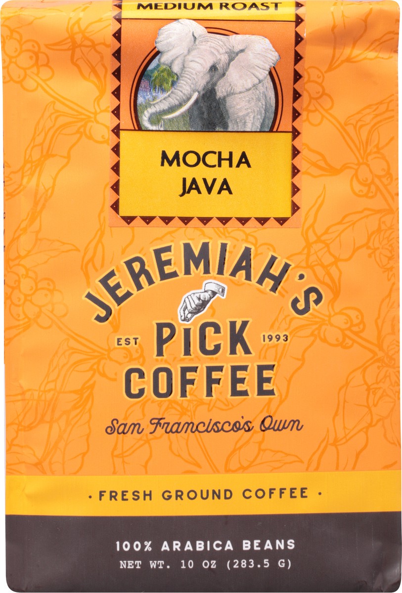 slide 7 of 12, Jeremiah's Pick Coffee Medium Roast Mocha Java Fresh Ground Coffee - 10 oz, 10 oz