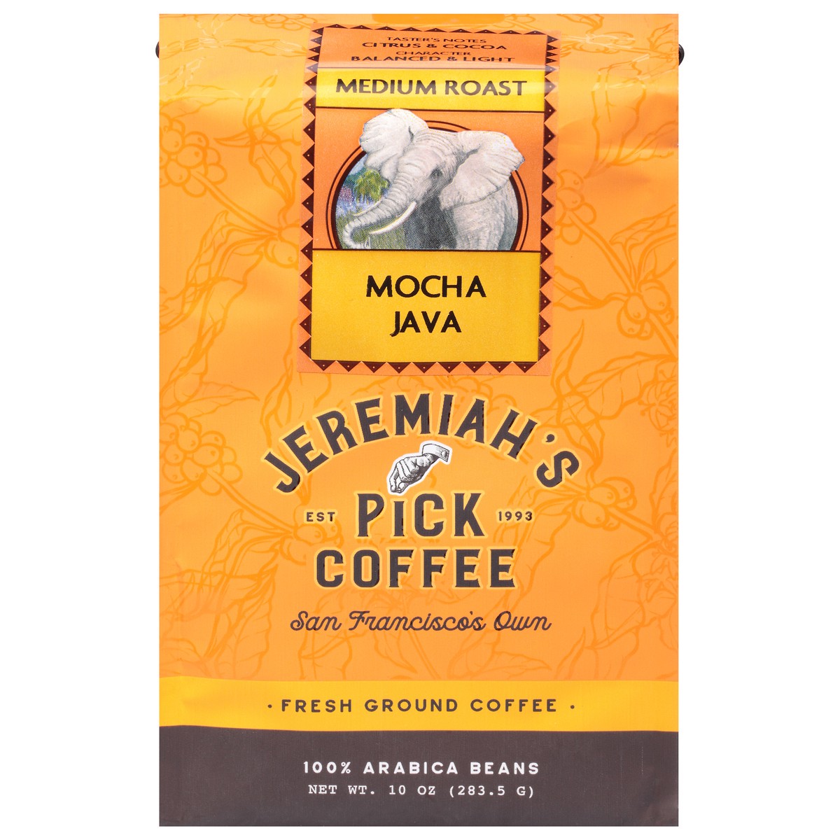 slide 2 of 12, Jeremiah's Pick Coffee Medium Roast Mocha Java Fresh Ground Coffee - 10 oz, 10 oz