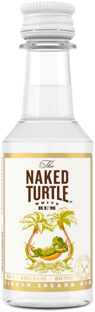 slide 1 of 3, Naked Turtle White Rum, 50 ml