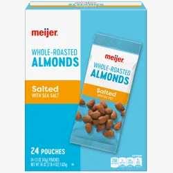 Meijer Salted Almonds, 24 Ct