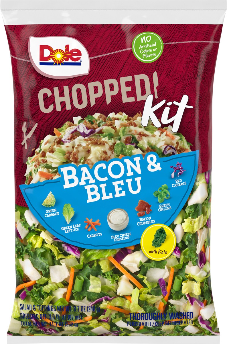 slide 6 of 6, Dole Bacon & Bleu Chopped Kit 11.7 oz, 11.7 oz