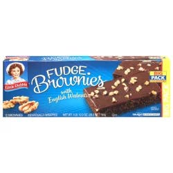 Little Debbie Fudge Brownies With Walnuts Big Pack