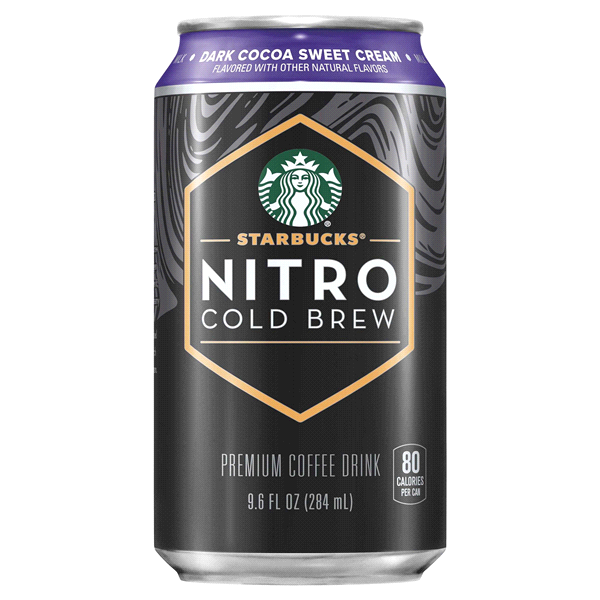 slide 1 of 1, Starbucks Nitro Cold Brew Premium Coffee Drink Dark Cocoa Sweet Cream Flavored - 9.6 oz, 9.6 oz