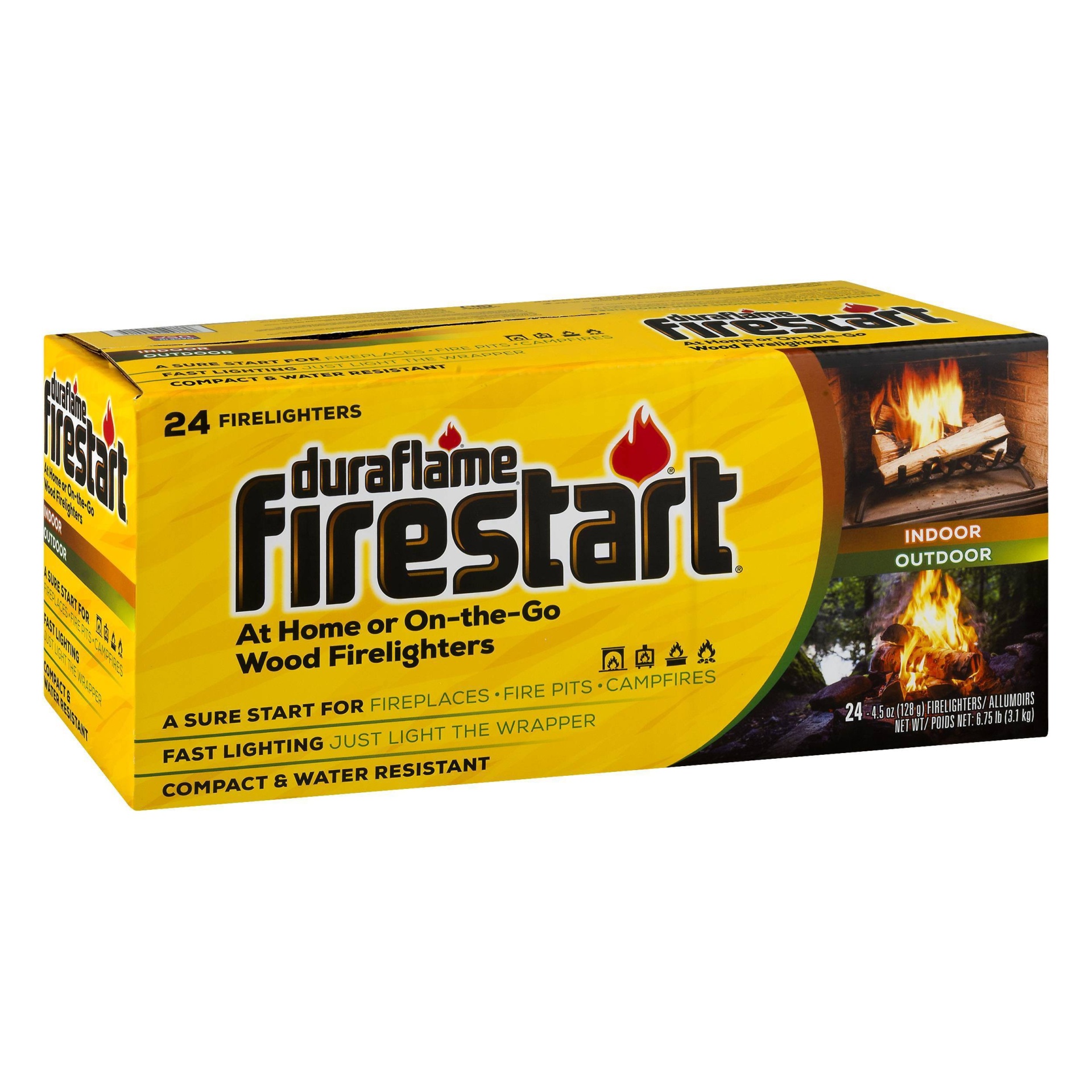 slide 1 of 1, Duraflame Firestart Indoor & Outdoor Wood Firelighters, 6.75 oz