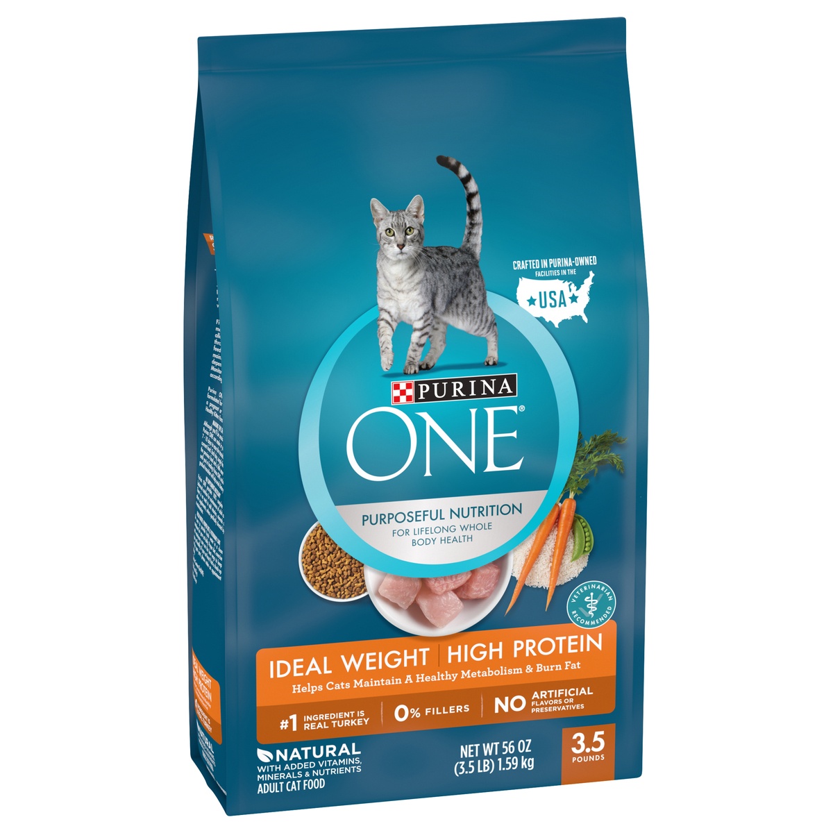 Purina ONE Healthy Metabolism Adult Premium Cat Food 3.5 lb | Shipt