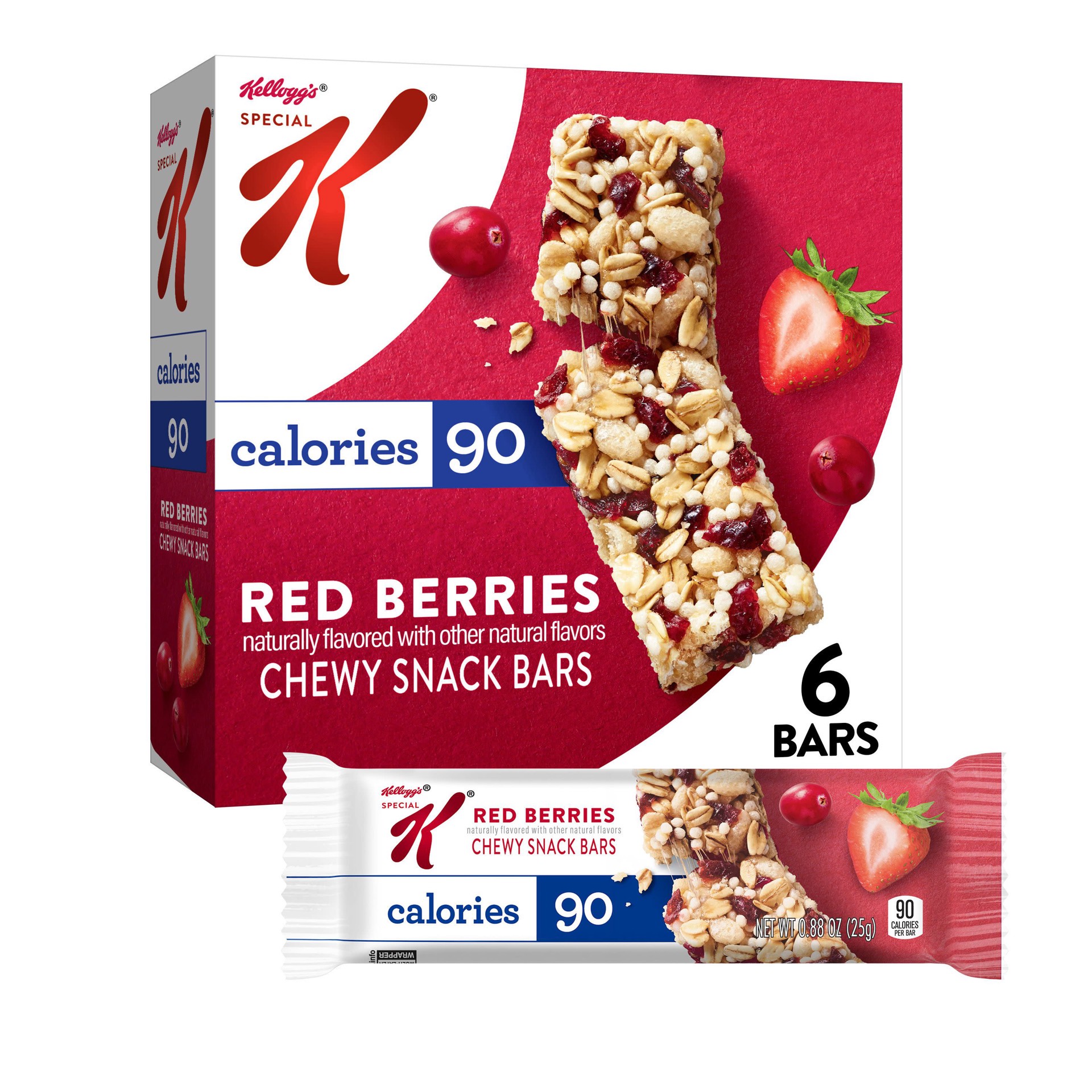 slide 1 of 5, Special K Kellogg's Special K Chewy Snack Bars, Red Berries, 5.28 oz, 6 Count, 5.28 oz