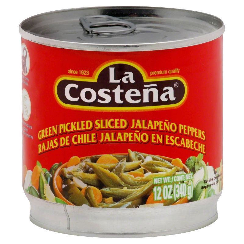 slide 1 of 3, La Costeña Pickled Sliced Jalapeno Peppers 12 oz, 12 oz