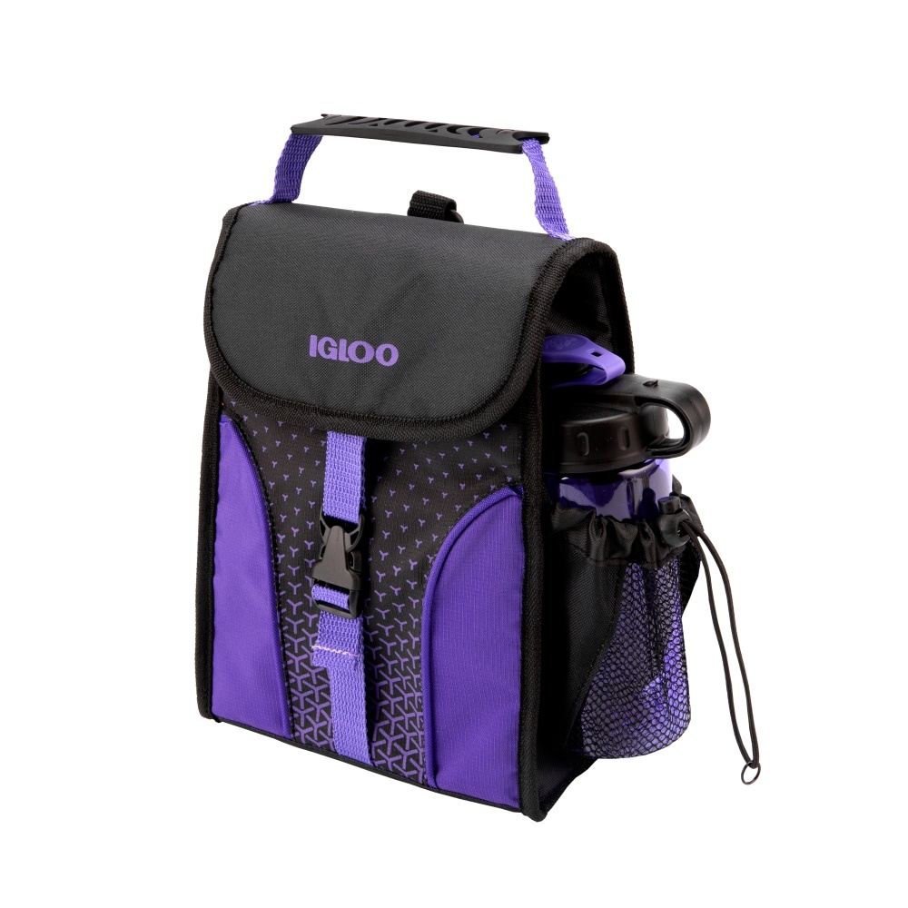 slide 1 of 1, Igloo Bag It Lunch Bag - Violet Indigo/Black, 1 ct