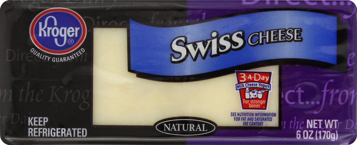 slide 4 of 5, Kroger Swiss Cheese Bar, 6 oz