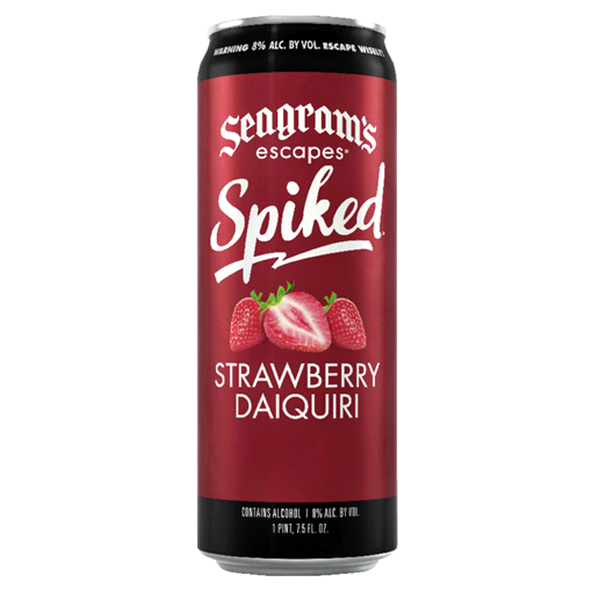 slide 1 of 1, Seagram's Spiked Strawberry Daiquiri, 25.4 fl oz