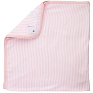 slide 1 of 1, Burt's Bees Baby Blanket Pink Blossom Stripes, 1 ct