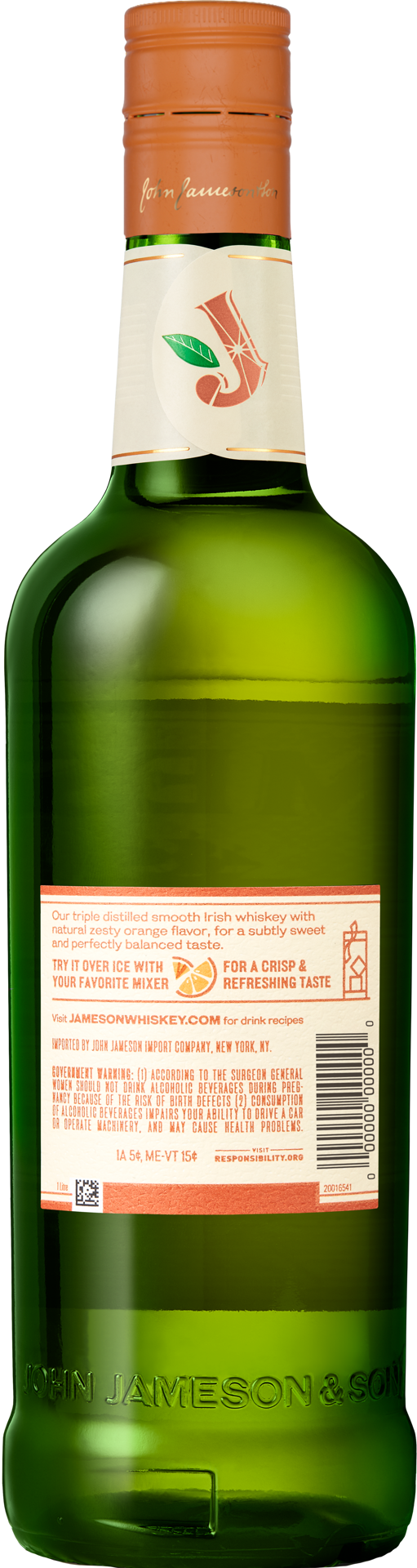 slide 8 of 10, Jameson Orange Irish Whiskey, 1 L Bottle, 30% ABV, 