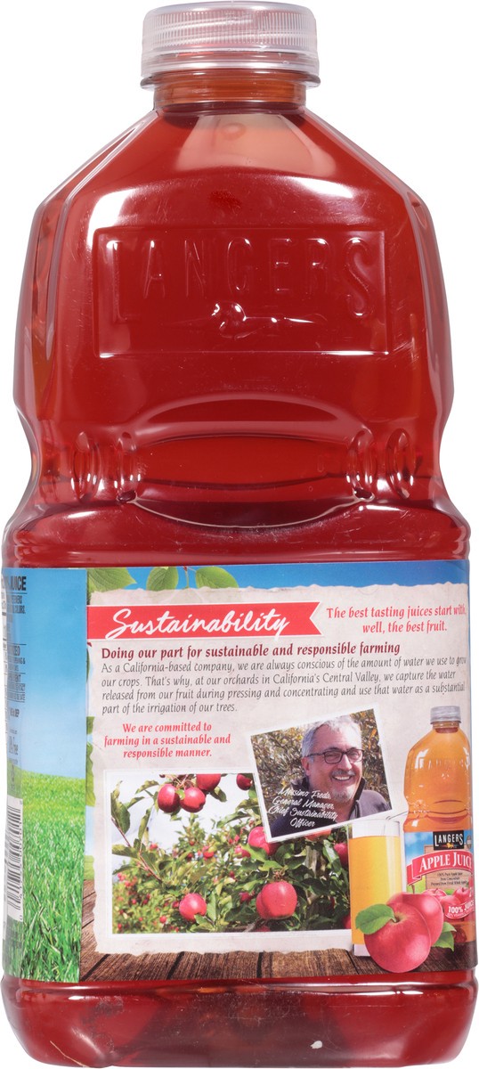 slide 3 of 9, Langers Apple Cranberry 100% Juice - 64 fl oz, 64 fl oz