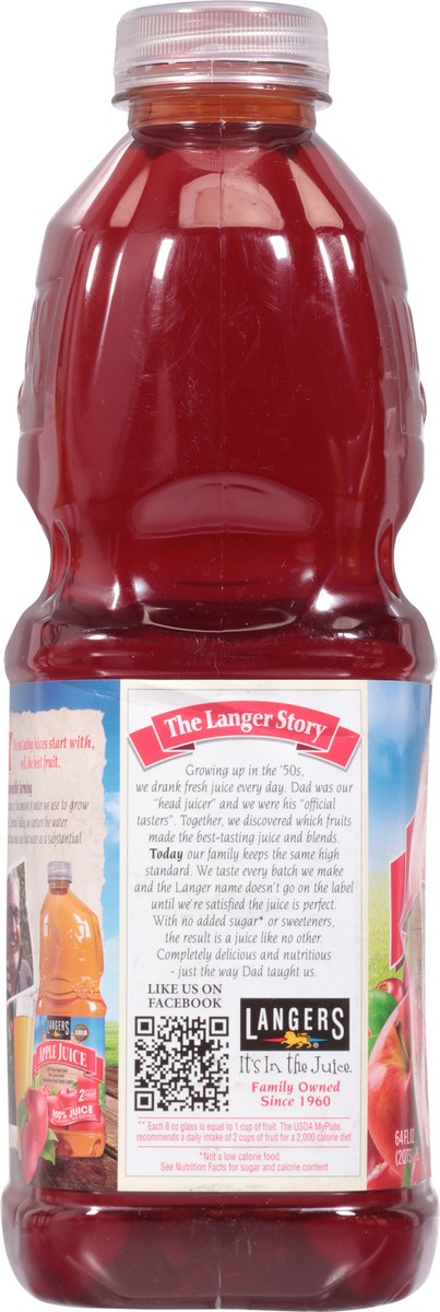 slide 4 of 9, Langers Apple Cranberry 100% Juice - 64 fl oz, 64 fl oz