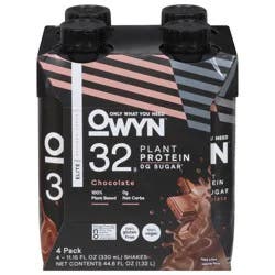 OWYN Pro Elite Plant Protein Chocolate Shakes - 4 ct