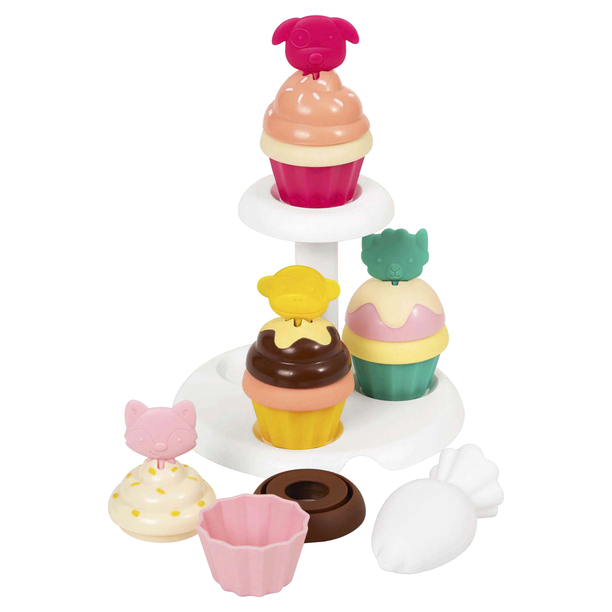 slide 1 of 1, Skip Hop SKIP*HOP ZOO Sort and Stack Cupcake Set, 18 ct