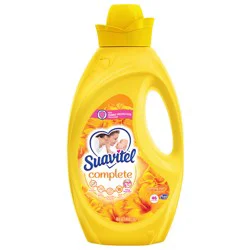 Suavitel Complete Liquid Fabric Conditioner, Laundry Fabric Softener with Fabric Protection Technology, Morning Sun, 46 oz