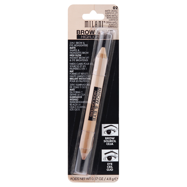 slide 1 of 1, Milani Brow & Eye Highlighters 0.17 oz, 0.17 oz