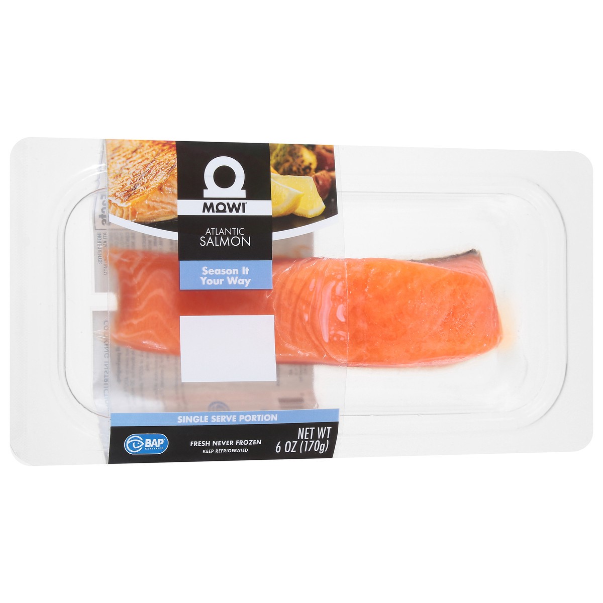 slide 7 of 14, Mowi Season It Your Way Atlantic Salmon 6 oz, 6 oz