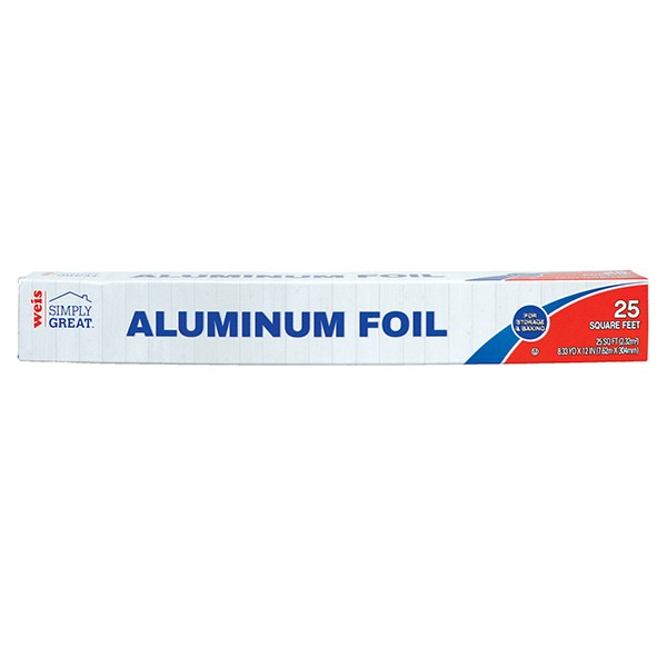 slide 1 of 1, Weis Quality Aluminum Foil, 25 sq ft