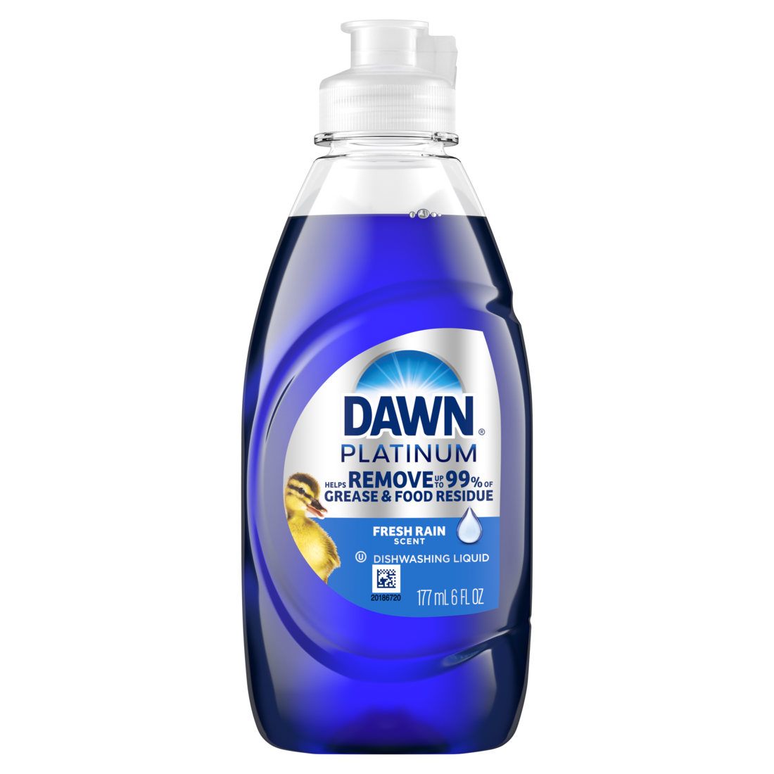 slide 1 of 29, Dawn Platinum Dish Soap, Dishwashing Liquid, Fresh Rain, 6 fl oz