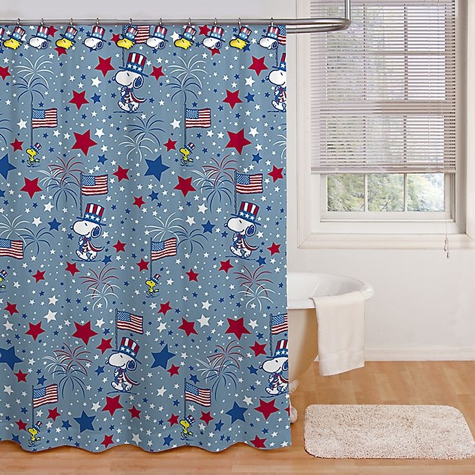 slide 1 of 1, Peanuts by Americana Cartoon Shower Curtain, 72 in