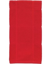 slide 1 of 1, T-fal Red Solid Parquet Towel, 1 ct