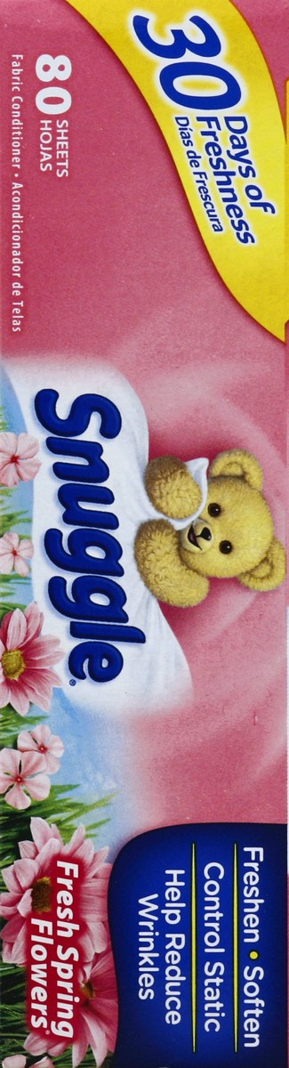 slide 5 of 5, Snuggle Fresh Spring Flowers Dryer Sheets, 80 ct