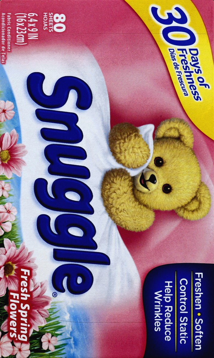 slide 3 of 5, Snuggle Fresh Spring Flowers Dryer Sheets, 80 ct