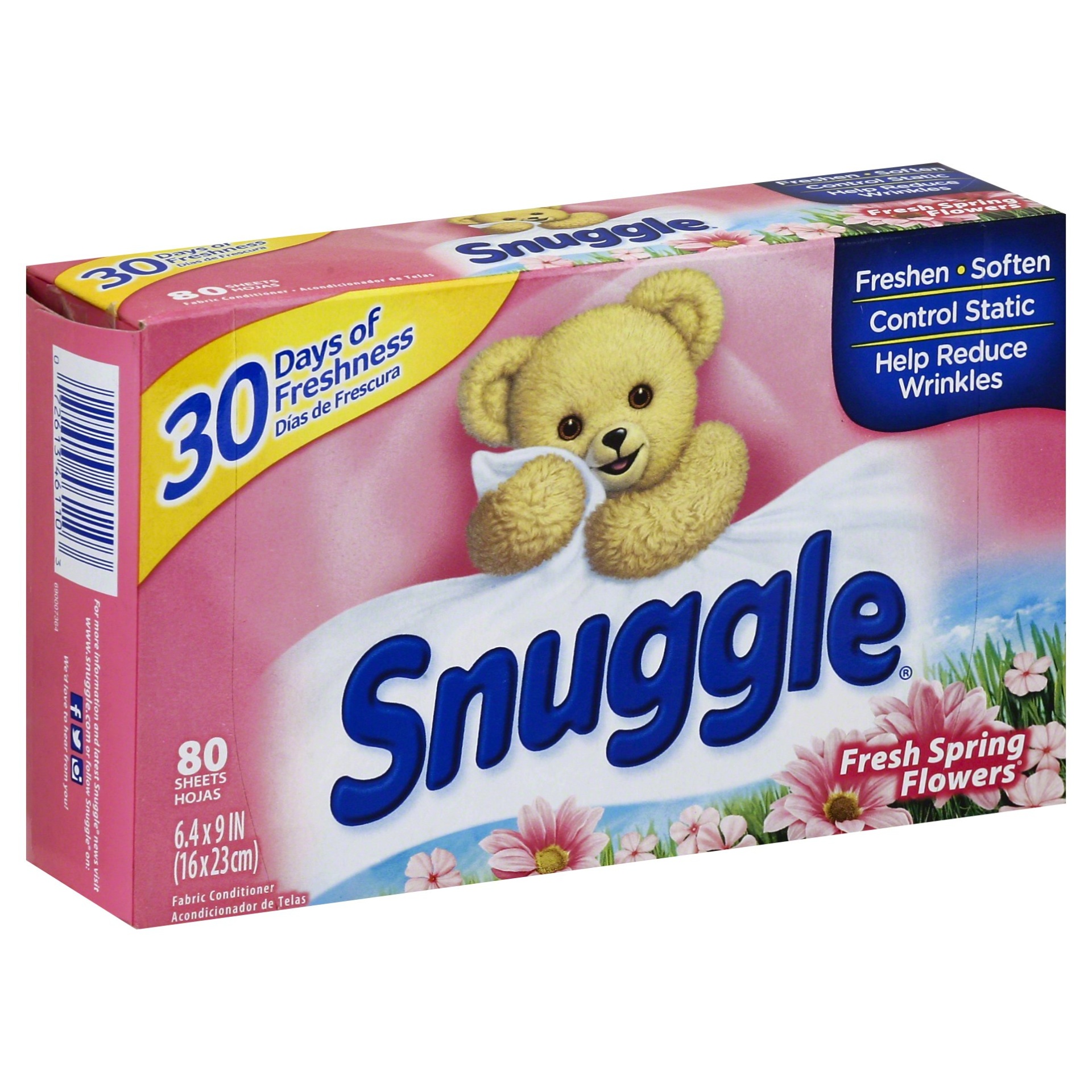 slide 1 of 5, Snuggle Fresh Spring Flowers Dryer Sheets, 80 ct