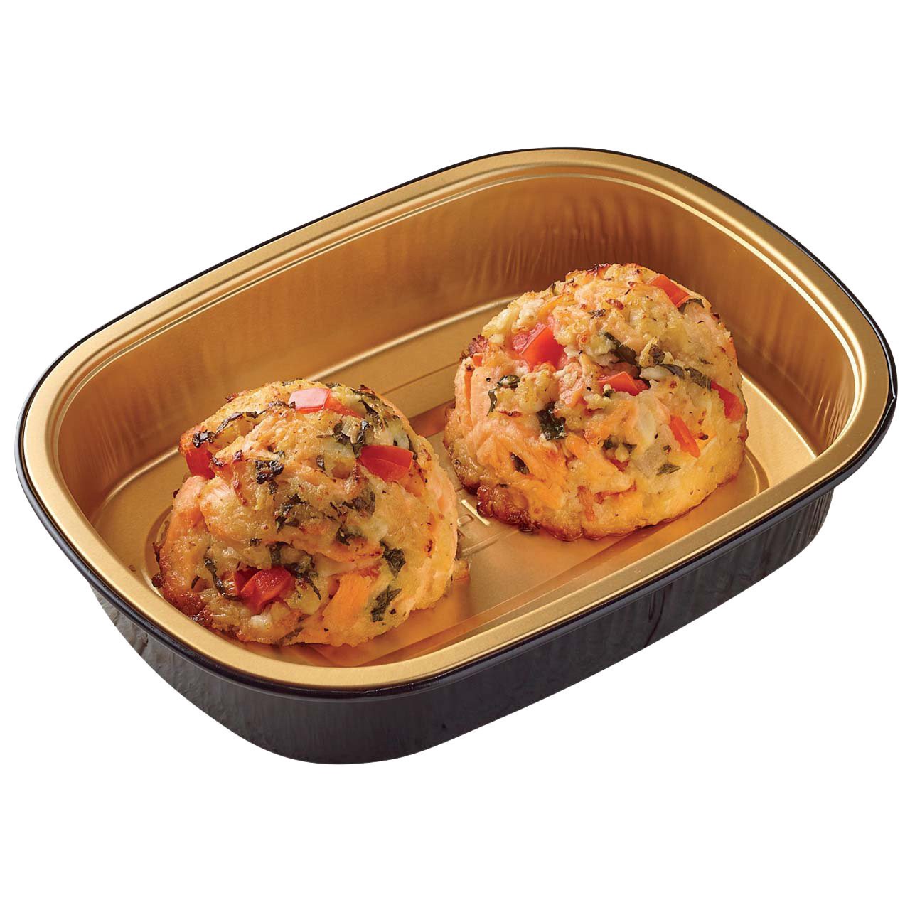 slide 1 of 1, Meal Simple by H-E-B Caprese Salmon Cakes, 2 ct