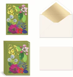 Punch Studio Vintage Floral Notecards