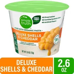 Simple Truth Organic® Deluxe Shells and Cheddar Macaroni and Cheese Cup